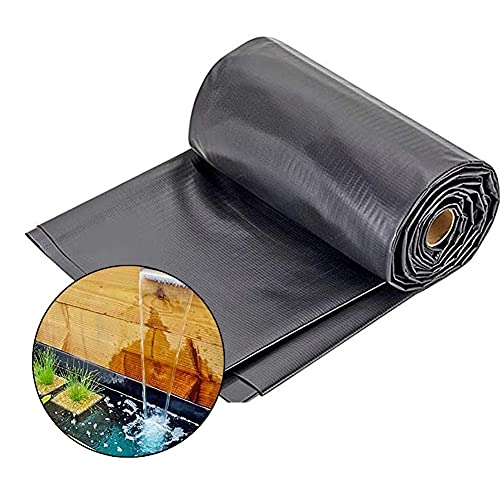 0,3 Mm Teichfolie，Durchstoßfestigkeit Plastikplanen，Wasserdicht Auslaufsicher Fischteich Startseite Zum Draussen Wassergarten Schwimmbad Wasserfall Reservoir, Anpassbar ( Color : Black , Size : 3x5m ) von AOTNZ