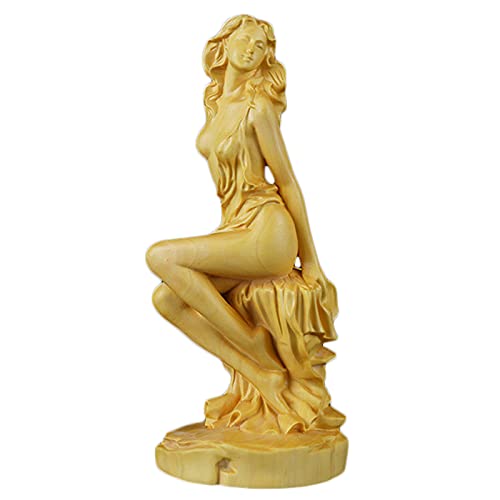 Sexy Figuren Nackt Frauen, Sexy Schönheit Frauenstatue, Nackte Frau Figur Klein Statue, Weibliche Akt Kunst Skulptur Home Dekoration Ornament Kollektierbar Geschenke, Holz, 15 × 7.5 × 7 cm(Color:B) von AOTTSD