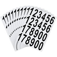 10 Blatt Briefkastennummern-Aufkleber, wasserfest, selbstklebende Aufkleber für Briefkasten, Zuhause, Tür, Adressnummer, drinnen oder draußen (5 cm) von AOUGO