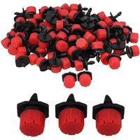Aougo - 100 Stück Tropfbewässerung, verstellbarer Tropf, automatisches Bewässerungssystem, Schlauchtropf-Mikrosprinkler, Emitter-Tropfer für von AOUGO