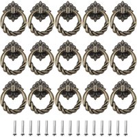15 Stück Türgriff, Türgriff, Schubladengriff, Schubladengriff, Bronze, Schrankgriff für Küchenmöbel, Schrank, Schubladentür 15 Stück Türgriff, Türgriff, Schubladengriff, Schubladengriff, Bronze, Schrankgriff für Küchenmöbel, Schrank, Schubladentür von AOUGO
