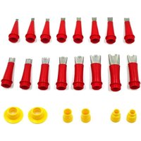 22 Stücke Serie Edelstahl Kartuschendüse Applikator Abdichten Finishing Kleber Silikon-dichtstoff Finishing-werkzeug Küche Badezimmer von AOUGO