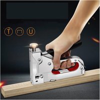 3-in-1-Handtacker, Hefter, Nagelpistole, Hefter, Nagler, Möbelwerkzeug, Holzrahmen-Hefter, Edelstahl-Handwerkzeug 3-in-1-Handtacker, Hefter, Nagelpistole, Hefter, Nagler, Möbelwerkzeug, Holzrahmen-Hefter, Edelstahl-Handwerkzeug von AOUGO