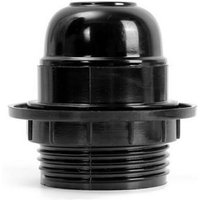 Aougo - 4 Stück Lampenfassung – für E27-Glühbirne – praktische Fassung – Kunststoff-Lampenschirm-Adapter (schwarz) von AOUGO