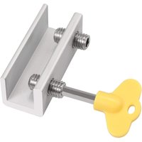 6 Stück verstellbare Schiebefenster-Doppelschlösser, Aluminiumlegierung, Doppellöcher, Fensterschlösser, Türrahmen, Diebstahlsicherung, von AOUGO