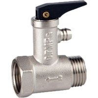 Aougo - 1 Stück 0,7 MPa 1/2 Zoll Außengewinde x Innengewinde, vernickeltes Messing-Sicherheitsventil für Warmwasserbereiter von AOUGO