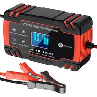 12V/24V 8A Intelligentes Batterieladegerät, Batterieladegerät-Wartung und automatische Reparatur, tragbare Funktion mit LCD-Display, für von AOUGO