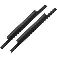 2 x europäische Griffe aus Aluminiumlegierung, Küchenschrankgriffe, Kleiderschrankgriffe, Gesamtlänge 180 mm, Lochabstand 96 mm von AOUGO