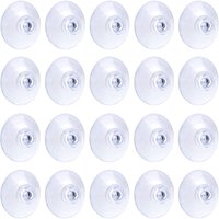 Aougo - 20 Stück transparente Saugnäpfe, 3 cm, PVC-Kunststoff-Saugnapf ohne Haken für Heimdekoration und Organisation npterbl von AOUGO