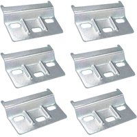 Aougo - 6 Stück Hängeschiene für Möbel, 64 mm, Küchenschränke, Schränke, Möbel, Kleiderschränke, Hängeschiene, Befestigungsplatte, Stütze, Schränke, Aougo - 6 Stück Hängeschiene für Möbel, 64 mm, Küchenschränke, Schränke, Möbel, Kleiderschränke, Hängeschiene, Befestigungsplatte, Stütze, Schränke, von AOUGO