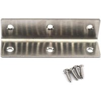 6 Stück L-förmige Eckwinkel aus Edelstahl für Holzregale, 100 x 25 x 25 mm von AOUGO