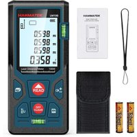 Digitaler Laser-Entfernungsmesser, LM100 100 m, digitaler Laser-Entfernungsmesser, Länge/Fläche/Volumen/Pythagoras-Theorem-Messung mit von AOUGO