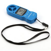 Digitales Anemometer, gut verarbeiteter Bildschirm zum Ablesen der Temperatur, Anemometer, kompaktes und leichtes Design, langlebig und zuverlässig von AOUGO