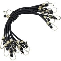 Aougo - Elastischer Spanner mit Haken, 10 Stück 25 cm robuste Aufbewahrungsgurte, universelle robuste Bungee-Spanner, Multifunktions-Spanngurte für von AOUGO