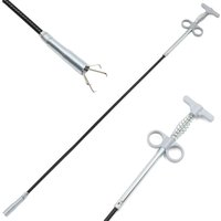Flexible Klauenzange, Rohrreinigungswerkzeug, Greifwerkzeug (Federdrucksystem), 4 Klauen-Multifunktionswerkzeug für Küchenspüle, Badezimmer – 90 cm, von AOUGO