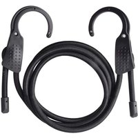 Aougo - Hakenspanner aus Stahl mit extra breiter Öffnung, elastischer Gepäckspanner mit Karabiner, schwarz Aougo - Hakenspanner aus Stahl mit extra breiter Öffnung, elastischer Gepäckspanner mit Karabiner, schwarz von AOUGO