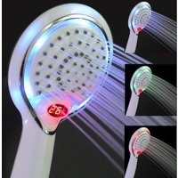 Aougo - LED-Duschkopf, LED-Duschkopf-Handbrause, 3-Farben-Temperaturregelungs-Duschkopf, LED-Temperatur-Duschkopf, Temperaturregelungs-Duschsprüher, von AOUGO