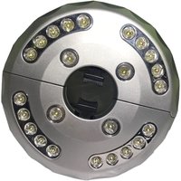 Aougo - Terrassenschirmleuchte, LED-Terrassenschirmleuchte, tragbare multifunktionale Camping-Akku-Schirmmastleuchte 24+4LED für Regenschirme von AOUGO