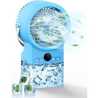 Tragbare Klimaanlage, 4-in-1-Luftkühler, Luftbefeuchter, Ventilator, Nachtlicht, tragbare Klimaanlage mit Timer, 7-Farben-Licht, 3 Geschwindigkeiten von AOUGO