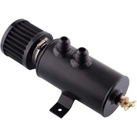 Lauffangbehälter für Automotoren, 50-ml-Ölabscheiderbehälter und Luftölauffangbehälter-Kit, Aluminium-Atmungsöl-Atmungsbehälter mit Luftfilter, von AOUGO