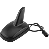 Aougo - Autoantenne, Haifischflossen-förmige Autodach-AM-FM-Radioantenne, Sport-Antenne, passend für Sitz, Schwarz von AOUGO