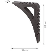 Blockystar Fensterstopper für Innen und Außen – 2er-Set in Schwarz – Blocker für offene Türen – Stoppy Gummi-Türstopper – Block für offene Fenster – Blockystar Fensterstopper für Innen und Außen – 2er-Set in Schwarz – Blocker für offene Türen – Stoppy Gummi-Türstopper – Block für offene Fenster – von AOUGO