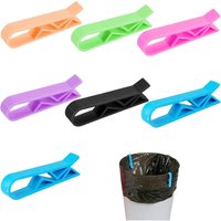 Aougo - Clip-Müllverschluss, Kunststoff-Clip-Klemmhalter für Küchen-Mülleimer, Mülleimer-Clip, zufällige Farbe – 20 Stück von AOUGO