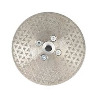 Aougo - Diamant-Trenn- und Schleifscheibe, 125 mm x M14, galvanisiertes Sägeblatt für Stein, Marmor, Fliesen, Granit von AOUGO