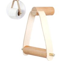 Kreativer Handtuchring Wand-Toilettenpapierhalter Nordic Creative Holzrollenhalter Zimmer Wiederverwendbarer Holz-Toilettenpapierhalter für von AOUGO