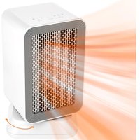 Aougo - Mini-Heizlüfter, 1000 w Keramik-Heizlüfter, PTC-Keramik-Heizelement, 3-Sekunden-Schnellheizfunktion, Kipp- und Überhitzungsschutz Aougo - Mini-Heizlüfter, 1000 w Keramik-Heizlüfter, PTC-Keramik-Heizelement, 3-Sekunden-Schnellheizfunktion, Kipp- und Überhitzungsschutz von AOUGO