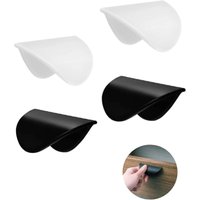 Aougo - Selbstklebender Schiebetürgriff, 4 Stück, selbstklebender Türgriff, selbstklebende Tür, Schränke, Schubladen, selbstklebender Türgriff, von AOUGO