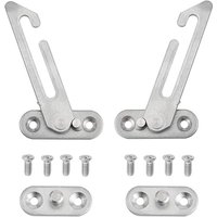 Set mit 2 UPVC-Fensterhebern – Edelstahl 304 – mit Schrauben – für linke und rechte Fenster von AOUGO