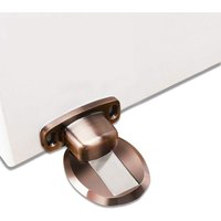 Aougo - Starker magnetischer Türstopper aus Metall, robuster Türstopper mit 3M selbstklebenden Abdeckschrauben, Bodenmontage, 1 Stück, Rotbronze Aougo - Starker magnetischer Türstopper aus Metall, robuster Türstopper mit 3M selbstklebenden Abdeckschrauben, Bodenmontage, 1 Stück, Rotbronze von AOUGO