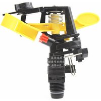 Stück 1/2 3/4 Zoll männlich verstellbare Düse Flip 360 Grad drehbare Strahldüse Garten Landwirtschaft Bewässerung Sprinkler Outdoor Rasenbedarf (1I2) von AOUGO