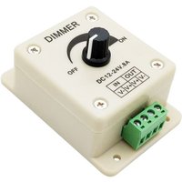 Aougo - Stück LED-Lichtdimmer, verstellbares Dimmer-Controller-Modul, Licht-Dimmschalter, einfarbiger Controller, dc 12 v, 24 v, 8 a, verstellbarer von AOUGO