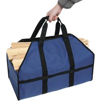 Tasche für Kaminholz – Tasche für Kaminholz, Tasche für Kaminholz, Tasche für Kaminholz, Zubehör für Holzöfen, Blau von AOUGO