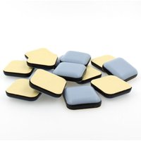 Teflon-PTFE-Möbelgleiter – quadratisch – selbstklebend – verschiedene Größen erhältlich (50 mm, Menge 16) von AOUGO