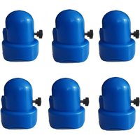 Trampolin-Endkappen – Blau – Sprungbettstangen-Sicherheitsnetz – Stangenkappe mit Schrauben (6 Stück) von AOUGO