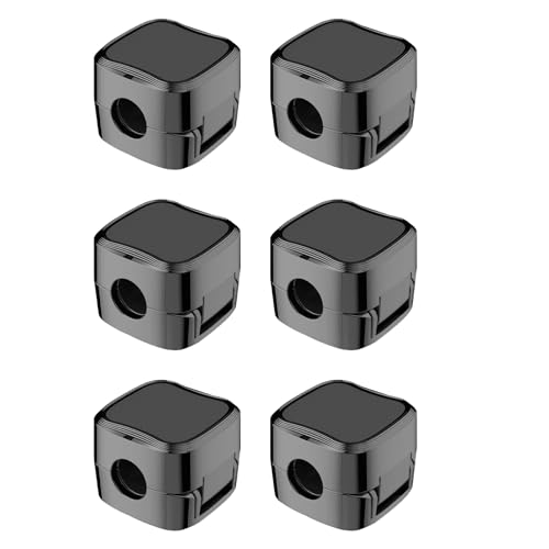 6 Stück Kabelhalter Magnetisch, Magnet Kabelhalter Magnetisch Cable Holder Magnetischer Kabelhalter Für Schreibtisch, Küchengeräte, Netzkabel, USB Ladekabel, HDMI Kabel, Audiokabel, schwarz von AOUZOVLI