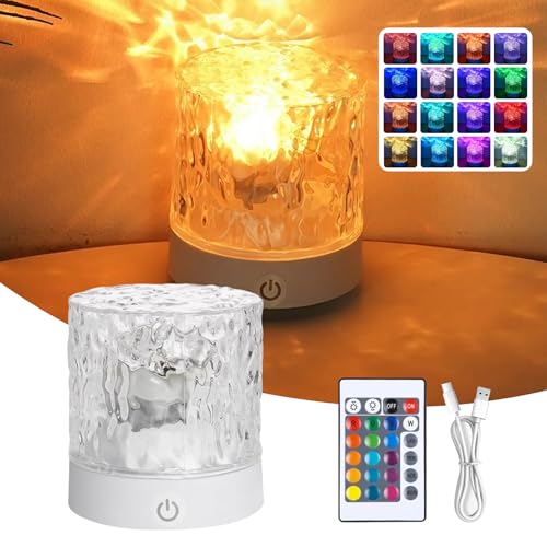 AOUZOVLI Nordlicht Projektor,Polarlicht Lampe,Wave Lamp,16-Farbige Dynamische Lichteffekte,Design zur Anpassung per Fernbedienung,um Verschiedenen Atmosphärenanforderungen Gerecht zu Werden von AOUZOVLI