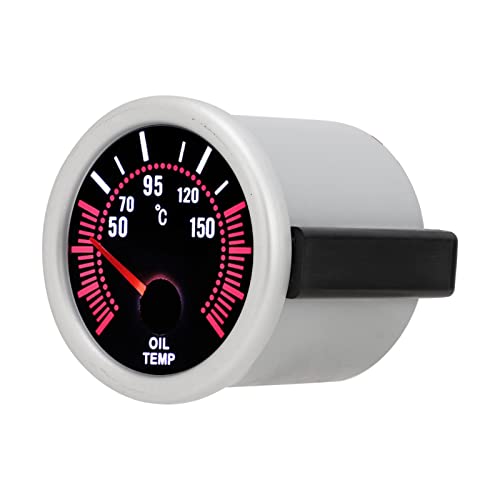 AOWINHIT 52 Mm 2 Zoll Autoöltemperaturanzeige mit Weißem Licht Universellem Automobilzubehör 12V AOWINHIT 52 Mm 2 Zoll Autoöltemperaturanzeige mit Weißem Licht Universellem Automobilzubehör 12V von AOWINHIT