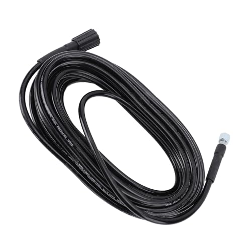 AOWINHIT Hochdruck -Waschmaschinenschlauch Mehrzweck Gummi Flexible Lange Haltbarkeit Universal Fit für Cars RVS -Terrassendecke Zäune (15 m) von AOWINHIT