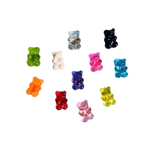 AOYEAH 10 Stück Cartoon Little Bear Kühlschrank Magnet, Whiteboard Foto Message Stick, Farbiger Bär Frige Magnet von AOYEAH
