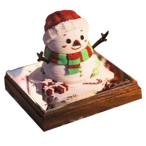 2026 3D-Schneemannenkalender, wegreißende Memo pad Papier schnitzerei Schreibtisch kalender Heim dekor 2026 3D-Schneemannenkalender, wegreißende Memo pad Papier schnitzerei Schreibtisch kalender Heim dekor von AOYEAH