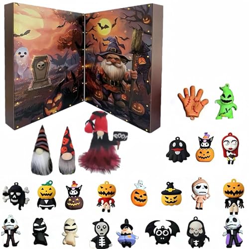 Halloween Gnome Countdown Kalender, Halloween Advent 24 Tage Kalender Überraschung Geschenk Halloween Gnome Countdown Kalender, Halloween Advent 24 Tage Kalender Überraschung Geschenk von AOYEAH