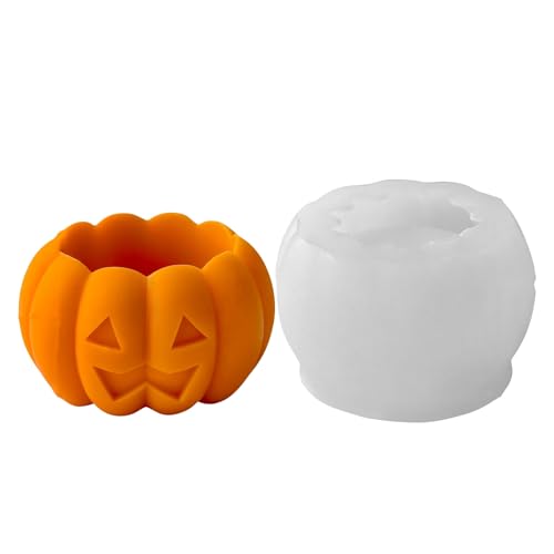 Silikon Kerzen form, Halloween Ghost Kürbis kerze 3D Raum Aroma therapie Schimmel, DIY Kürbis Kerzenhalter Werkzeug von AOYEAH