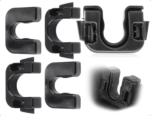 AOYEGIC 2 Sätze Hutablage Clip,Kunststoff Kofferraumabdeckung Halterungen,Halteclip Gepäckträger,Gepäckbefestigung Hinten,Kompatibel mit Ford Auto,Kompatibel mit Fiesta Auto 1539663(Schwarz) von AOYEGIC