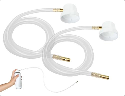 AOYEGIC 2 Stück Aerosol Sprühdüsen Verlängerungsschlauch,Sprühschlauch mit Männlichem Schaft,verwendet für Flüssigkeit,Auto Düsenfolie,Lackwerkzeuge und Ausrüstung von AOYEGIC