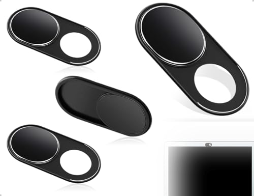 AOYEGIC 3 Stück Metall Webcam Abdeckung,Metall Slider Kamera Cover,Multifunktions Schieber Webcam Abdeckung für Smartphone,Computer,Laptop,Tablet,(Schwarz) von AOYEGIC