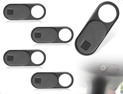 AOYEGIC 4 Stück Webcam Abdeckung,Laptop Handy Kamera Abdeckung,Multifunktions Schieber Webcam Cover für Smartphone,Computer,Laptop,Tablet,(Schwarz) von AOYEGIC